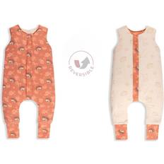 Sleeping Bags Sleepee Reversible Sleeping Bag With Legs XS 6-12 Months Vintage Animals Amaranth/Cream