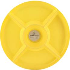 Plastic Serving Dishes Summer Plastic Sharing Platter 30.5 cm Yellow Serving Dish