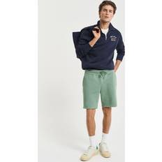 Gant Men Shorts Gant Men's Regular Shield Sweat Shorts - Kalamata Green