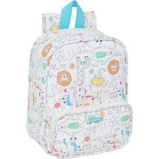 White School Bags Safta Zoo Beige School Backpack - Beige