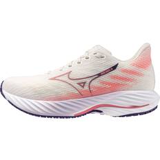 Mizuno Wave Rider 28 Löparskor - Dam Snow White/Camellia Rose/Vintage Indigo
