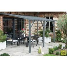 Cerland Etreta Wooden Pergola 4m x 3m Brown