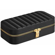 Songmics Small Travel Jewellery Box - Ink Black