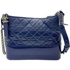 Chanel Handbags Chanel Preloved Coco Handle Shoulder Bag - Navy