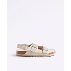 Beige Sandals Children's Shoes River Island Boys Suede Buckle Sandals - Beige