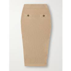 Balmain Skirts Balmain Knit Midi Skirt - Beige