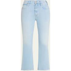 Mother Hustler Fray High Rise Ankle Jeans in Ball in Your Court