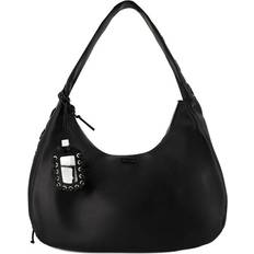 Ganni Bou Bag Hobo Axelväska Med Kedja - Black