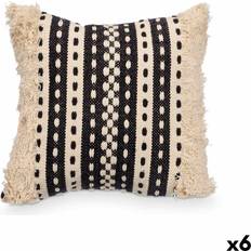 Gift Decor Kudde Set om 6 Svart Komplett dekorationskudde Beige, Svart (45x45cm)