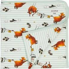 Geggamoja Babyplaid Mamma Mu Mint/Hvid
