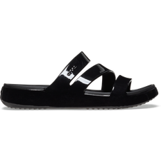 Patent Leather Shoes Crocs Getaway Patent Strappy - Black