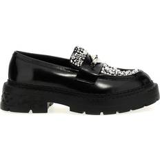 Black Moccasins Jimmy Choo Marlow Diamond Mocassini - Black