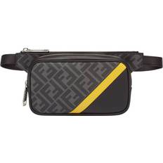 Fendi Bum Bags Fendi Diagonal FF Logo Compact Belt Bag - Yellow