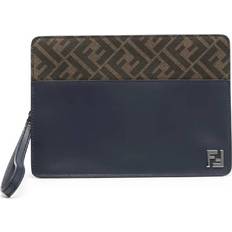 Squared Logo Applique Standing Clutch - 17 cm Ã D: 6 cm À W: 24 cm