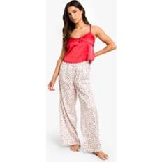 Boohoo Sleepwear boohoo Womens Petite Cherry Print Cami & Trouser PJ Set - Red
