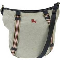 Burberry Handbags Burberry Preloved Canvas Shoulder Bag Casual Style - Grey