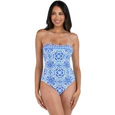 La Blanca Alboran Printed One Piece Swimsuit - Blue