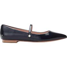 Black Ballerinas Moda In Pelle Flower Leather - Black Patent