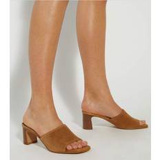 Woman Heeled Sandals Dune Jule Womens Sandals - Tan Suede