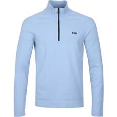 HUGO BOSS Tröjor på rea HUGO BOSS K Seamless Tech QZ Knitwear - Sky Blue