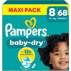 Pampers Baby-Dry Windeln Gr.8 Extra Large 17 kg 68 Stück