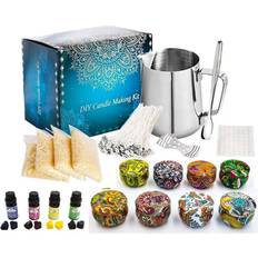 Black Casting Cosy@home Candle Making Kit Beeswax Candle Jar DIY Scented Candle Set