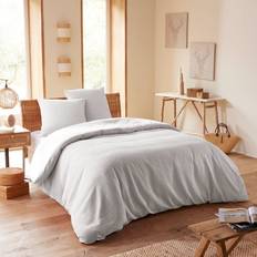 Hemtextil Honeycomb Duvet Set 240 x 220 Double Bed 140 to 160 cm Pearl Bettbezug