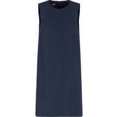 Emporio Armani Dresses Emporio Armani Sleeveless Front-Slit Tunic Mini Dress - Blue