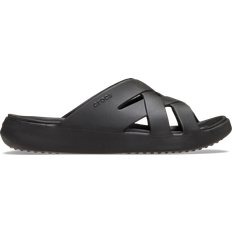 Crocs Vegan Slides Crocs Getaway Weave Slides - Black