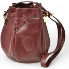 Röda Bucketväskor Cartier Preloved Maillon Panthere Bucket Bag - Burgundy