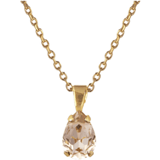 Caroline Svedbom Halsband Caroline Svedbom Petite Drop Necklace Light Silk - Guld