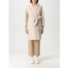 Wool Outerwear 'S Max Mara Arona Wool Coat - Natural