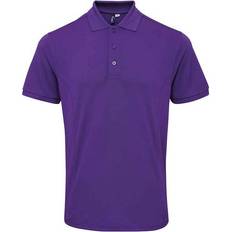 Premier Mens Coolchecker Plus Piqu Polo Shirt - Purple