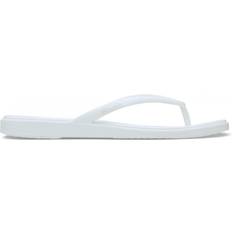 White Flip-Flops Crocs Miami Flips - Chalk