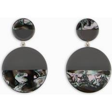 Emporio Armani Dame Øreringe Emporio Armani Semi-Variegated Hoop Pendant Earrings