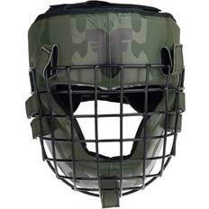 Leather Martial Arts Protection Fighter Shock Head Guard Khaki Camo
