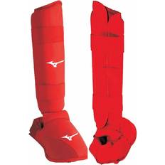 Kampfsport-Schutzausrüstung Mizuno Schienbein- und Fußschützer Karate Shin Instep Rouge