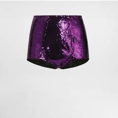 Sequins Knickers Dolce & Gabbana Sequined High-waisted Panties Woman Underwear - Fuchsia