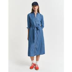 Gant Kjoler Gant Dame Skjortekjole - Chambray