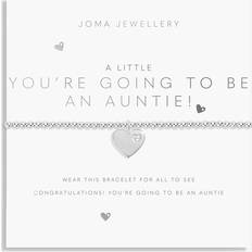 Joma Going To Be An Auntie Heart Bracelet - Silver
