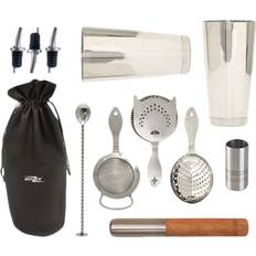 Bonzer Heritage Cocktail Kit Stainless Steel Bar Set