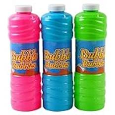 Plastic Bubble Blowing RAM ONLINE Giant 1 Litre Bubble Mixture with Wand