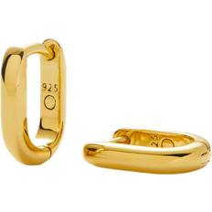 Missoma Ovate Huggie Earrings - Gold