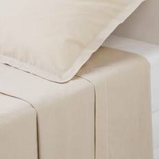 Draps Atmosphera Plat Percale 240x290 cm Drap Beige