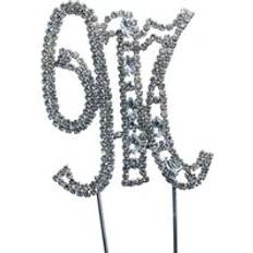 The Cake Decorating Co. Diamante Crystal Embellishment Letter M - Silver Cake Decoration