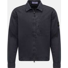 Stone Island Bomuld Tøj Stone Island Brushed Organic Cotton Canvas Old Effect - Blue