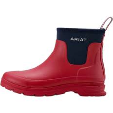 Red - Women Wellingtons Ariat Kelmarsh Shortie Rubber Boots - Team Red