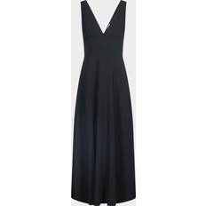Diane Von Furstenberg Vivienne Deep V-Neck Empire Maxi Dress - Black