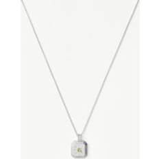 Peridot Necklaces Missoma August Birthstone Pendant Necklace - Silver