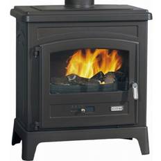 Caminetti Godin Stufa A Legna In Ghisa 10kw Antracite Nero